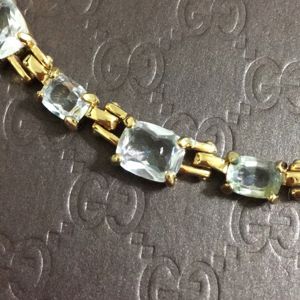 🖤Vtg💕Swarovski Gold necklace - Picture 4 of 14